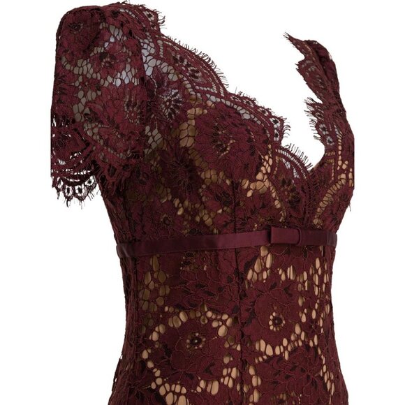 Self-Portrait Floral Lace Midi Dress Tag Size 8 Women - Picture 4 of 4